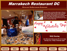 Tablet Screenshot of marrakechrestaurantdc.com